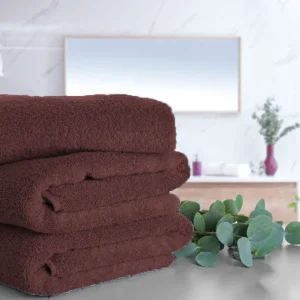 RĘCZNIK KĄPIELOWY HOTELOWY BRĄZOWY PREMIUM PURE