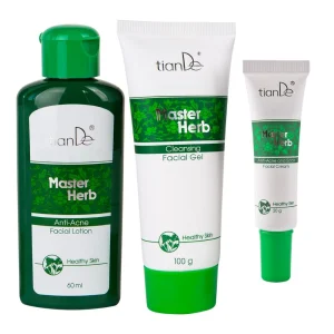 Master Herb na trądzik Przeciw zaskórnikom i bliznom Żel Krem oraz Tonik